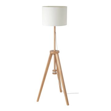 Lampadar LED, 13 W, inaltime reglabila, baza lemn