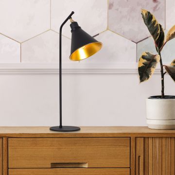Lampa de masa, Alby, 527ABY2197, Metal, Negru