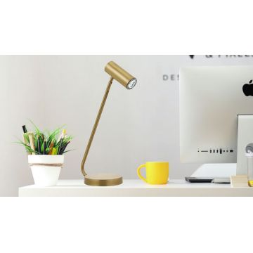Lampa de masa, Avonni, 683AVN2101, Metal, Maro antichizat