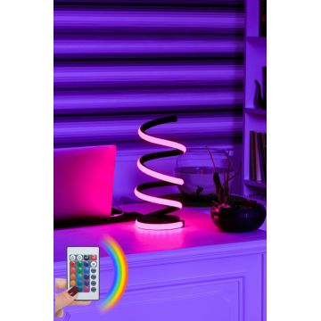 Lampa de masa, Curlux, 509CRL1111, Aluminiu, Multicolor