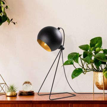 Lampa de masa, Fulgor, 942FLG1805, Metal, Negru