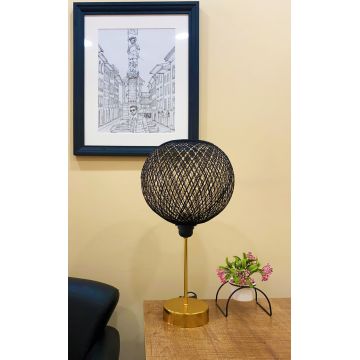 Lampa de masa, Opviq, 390FLH1722, Negru
