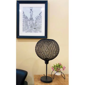 Lampa de masa, Opviq, 390FLH1724, Negru