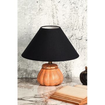 Lampa de masa, Hmy Design, 687HMY1604, Metal, Negru/Portocaliu