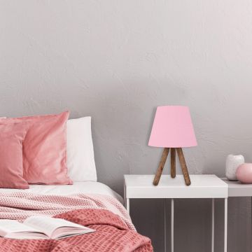 Lampa de masa, Opviq, 780SGN1660, Roz / Nuc