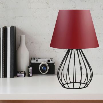 Lampa de masa, Opviq, 780SGN1905, Rosu claret