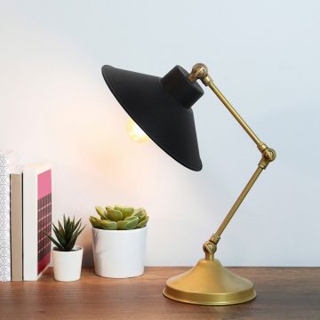 Lampa de masa, Insignio, 780SGN2632, Metal, Negru