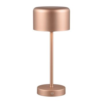 Veioză arămie LED cu intensitate reglabilă (înălțime 30 cm) Jeff – Trio