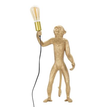 Lampa de masa Monkey, Mauro Ferretti, Ø26 x 55 cm, 1 x E27, 40W, polirasina, auriu