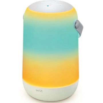 Lampa LER RGB inteligenta WiZ Mobile Portabile, 13.5 W, wi-fi/bluetooth, Ip20, alb, 193 x 116 mm