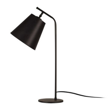 Veioză neagră cu abajur textil (înălțime 67 cm) Salihini – Opviq lights