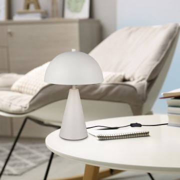 Lampa de masa Alfie, TRIO, 30x44 cm, 40W, 1x E27, metal, gri