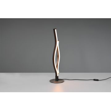 Lampa de masa Blaze, TRIO, 13.5x48 cm, 8W, 1x SMD LED, metal, argintiu/negru