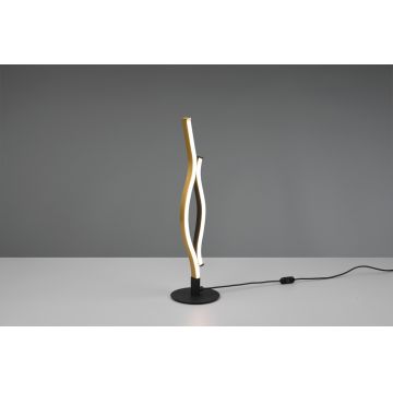 Lampa de masa Blaze, TRIO, 13.5x48 cm, 8W, 1x SMD LED, metal, bronz/negru