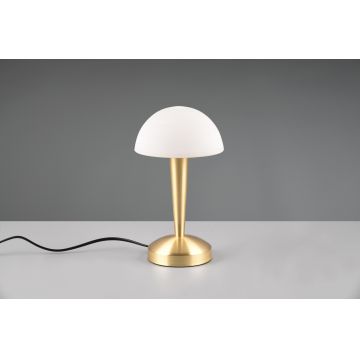 Lampa de masa Canaria, RL, 15x26.5 cm, 40W, 1x E14, metal, bronz mat/alb