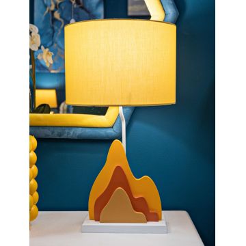 Lampa de masa Color -A, Mauro Ferretti, 1 x E27, 40W, 30x30x57 cm, MDF/fier, multicolor