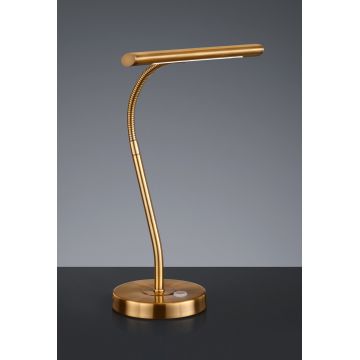Lampa de masa Curtis, TRIO, 18x35 cm, 4W, 1x SMD LED, metal, bronz antic