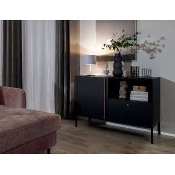 Lampa de masa ELTAP, Vespillo, 18x34 cm, 1xE27, 15W, otel/PVC, alb/auriu