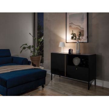 Lampa de masa ELTAP, Vespillo, 20x33 cm, 1xE27, 15W, otel/PVC, alb