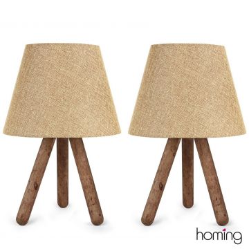 Lampa de masa, Opviq, 780SGN1893, Bej/Maro