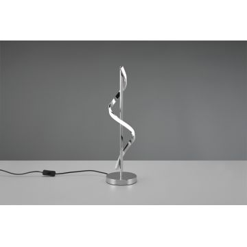 Lampa de masa Isabel, RL, 15x56 cm, 8.5W, 1x SMD, metal, argintiu