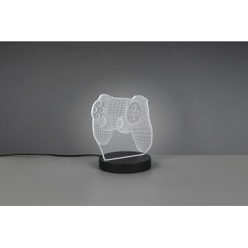 Lampa de masa Joy, RL, 16x12x17 cm, 1.5W, 1x SMD, plastic, negru