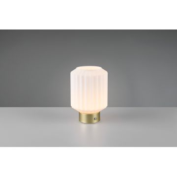 Lampa de masa Lord, RL, 13x19.5 cm, 1.5W, 1x SMD, metal, bronz mat/alb