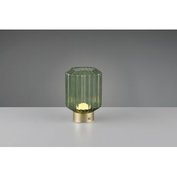 Lampa de masa Lord, RL, 13x19.5 cm, 1.5W, 1x SMD, metal, bronz mat/verde