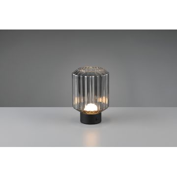 Lampa de masa Lord, RL, 13x19.5 cm, 1.5W, 1x SMD, metal, negru mat/gri