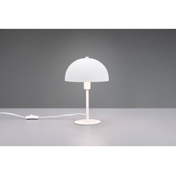 Lampa de masa Nola, TRIO, 20x30.5 cm, 28W, 1x E14, metal, alb mat