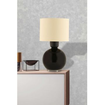 Lampa de masa, Opviq, 433NUV1523, Crem/Negru