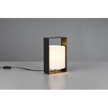 Lampa de masa Pail, RL, 16x15x27 cm, 10W, 1x E27, metal, negru mat