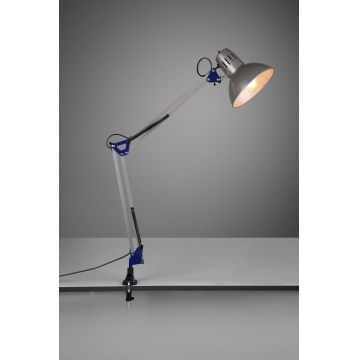 Lampa de masa Tajo, TRIO, 51x16.8x73.5 cm, 40W, 1x E27, metal, argintiu