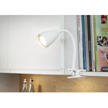 Lampa de masa Wanda, TRIO, 7x20 cm, 10W, 1x GU10, metal, alb mat