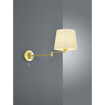 Lampa de perete Lyon, TRIO, 25.5x32.5 cm, 60W, 1x E27, metal, bronz mat/alb