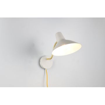 Lampa de perete Traveller, TRIO, 32.7x21 cm, 10W, 1x E27, metal, gri/auriu