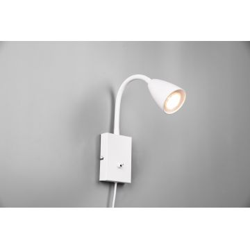 Lampa de perete Wanda, TRIO, 8.5x22x23.5 cm, 10W, 1x GU10, metal, alb mat