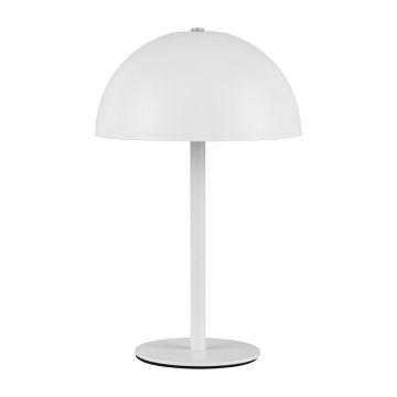 Veioză alb mat LED cu abajur din metal (înălțime 21 cm) Munoz – Trio