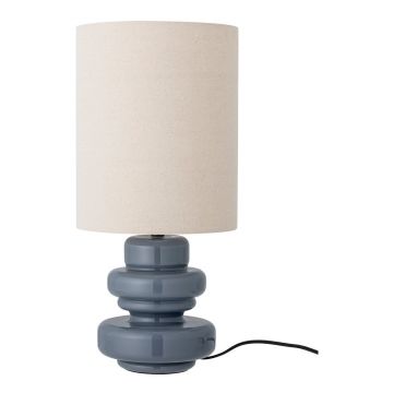 Veioză albastră cu abajur textil (înălțime 51 cm) Fabiola – Bloomingville