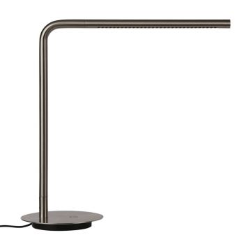 Veioză argintie LED cu intensitate reglabilă din metal (înălțime 46 cm) Omni Table – UMAGE