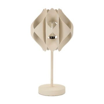 Veioză bej cu abajur din metal (înălțime 57 cm) Space – Mauro Ferretti