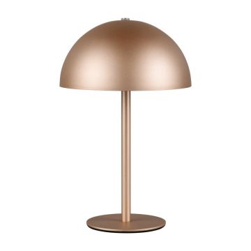 Veioză bronz LED cu abajur din metal (înălțime 21 cm) Munoz – Trio
