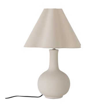 Veioză crem cu abajur textil (înălțime 60 cm) Heide – Bloomingville