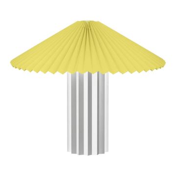 Veioză galbenă-argintie cu intensitate reglabilă cu abajur textil (înălțime 36 cm) Taite – Blomus