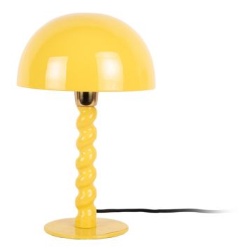 Veioză galbenă cu abajur din metal (înălțime 39 cm) Prisa – Leitmotiv