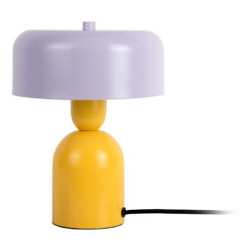 Veioză galbenă/mov (înălțime 24 cm) Double Funky – Leitmotiv