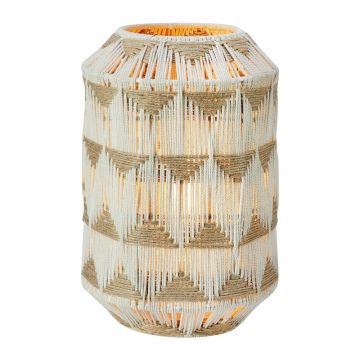 Veioză în culoare naturală cu abajur textil/cu abajur din iută (înălțime 35 cm) Ano – Markslöjd