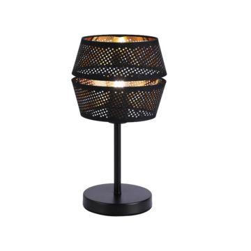 Veioza Klausen Freya TL1, KL108042, 1xE27, negru-auriu