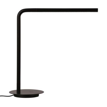 Veioză neagră LED cu intensitate reglabilă din metal (înălțime 46 cm) Omni Table – UMAGE
