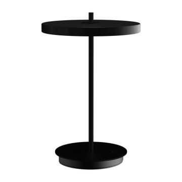 Veioză neagră LED din metal cu abajur din metal (înălțime 31 cm) Asteria Move – UMAGE